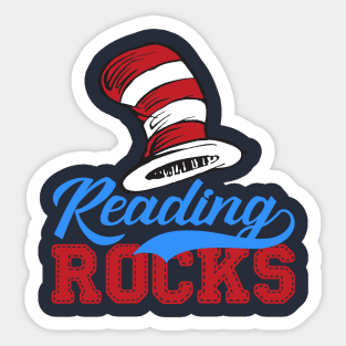 Reading Rocks - Read Across America Sticker